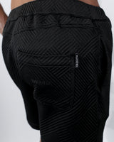 Henly Embossed Shorts 6" - Black