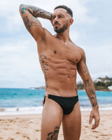 Ryker Swim Brief - Onyx - Gold Clip