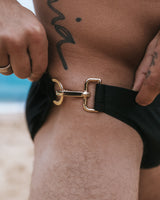 Ryker Swim Brief - Onyx - Gold Clip