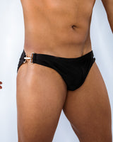 Ryker Swim Brief - Onyx - Gold Clip