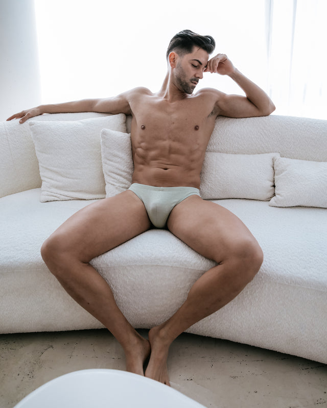 Ribbed Brief 3 PACK - Sage