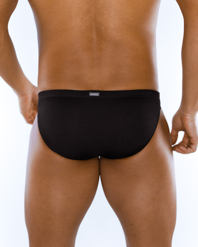 Ribbed Brief 3 PACK - Onyx