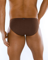 Ribbed Brief 3 PACK - Cocoa