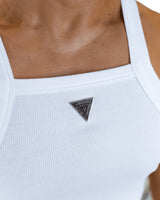 Baxter Ribbed Tank - White