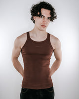 Flynn Ribbed Tank - Cocoa