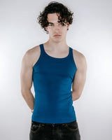 Flynn Ribbed Tank - Sapphire