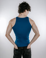 Flynn Ribbed Tank - Sapphire