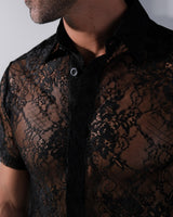 Adorné Lace Shirt - Black