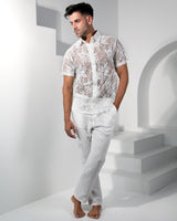 Adorné Lace Shirt - White